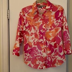 Vibrant Floral Button-Up Shirt